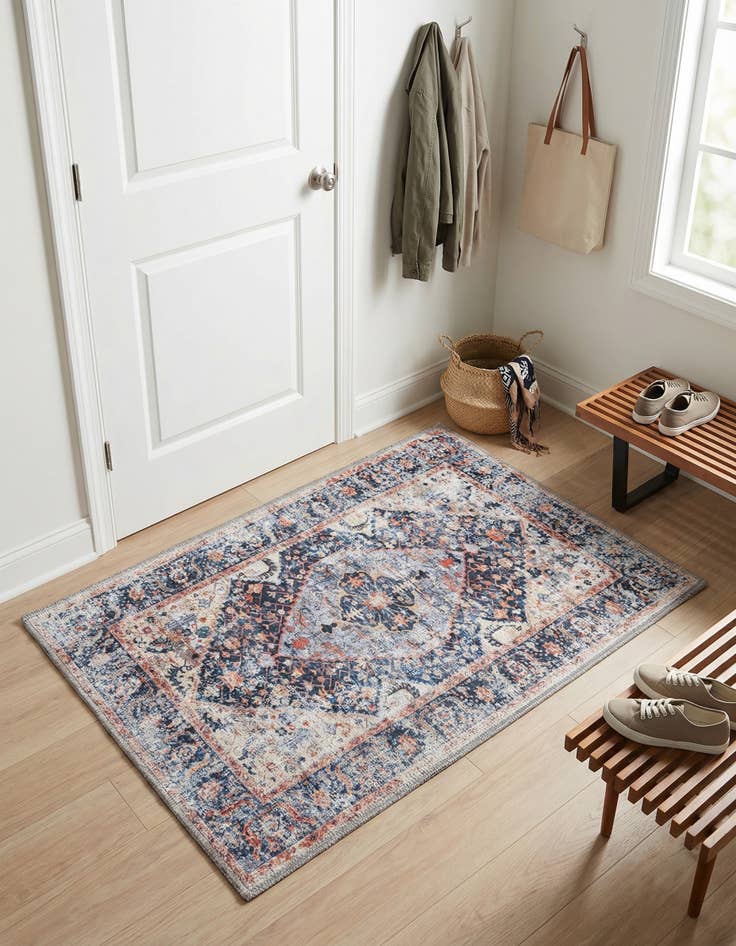 Detail image of 2' x 3'  Washable Yara Rug