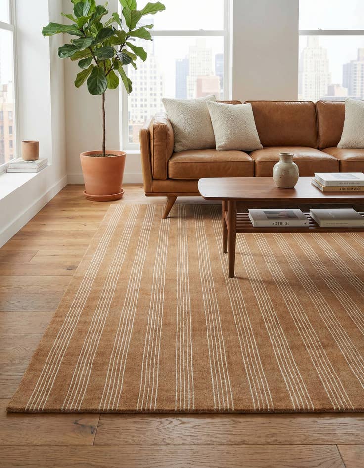 Detail image of 9' x 12' Jill Zarin Striped Wool Rug