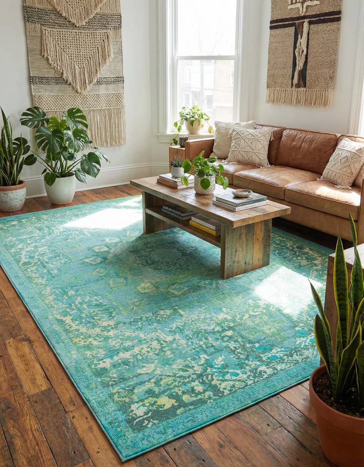 Detail image of 7' 3 x 10' Washable Francesca Rug