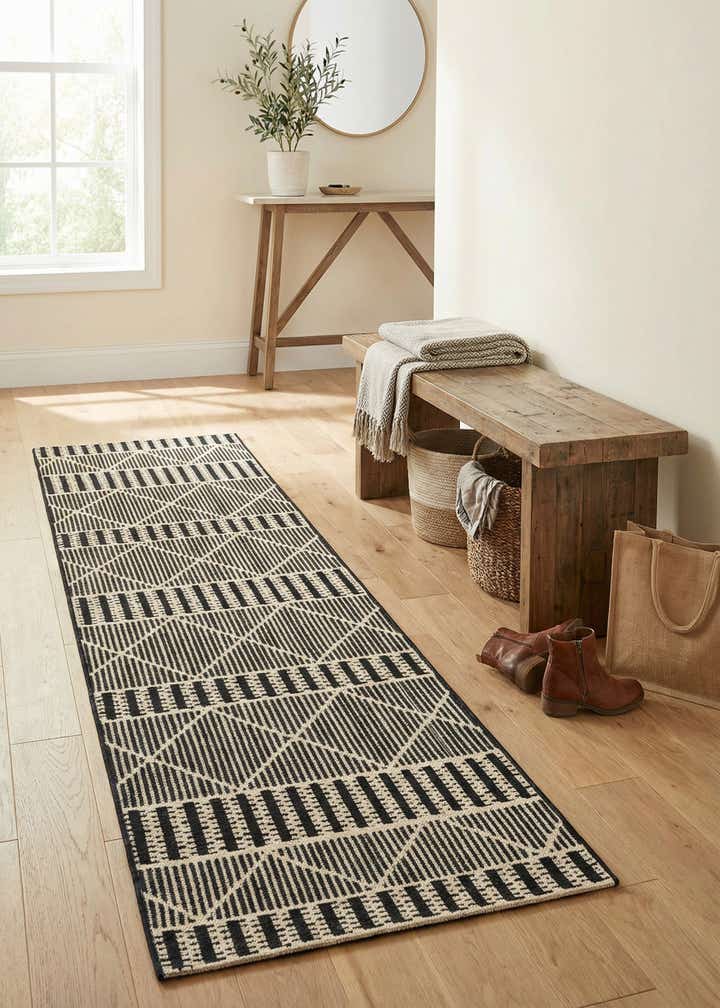 2' x 7' Easy-Clean Trellis Indoor / Outdoor Runner Rug