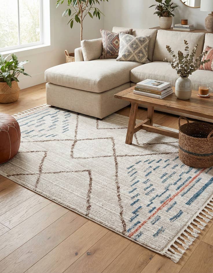 Detail image of 5' 3 x 8' Aramis Rug