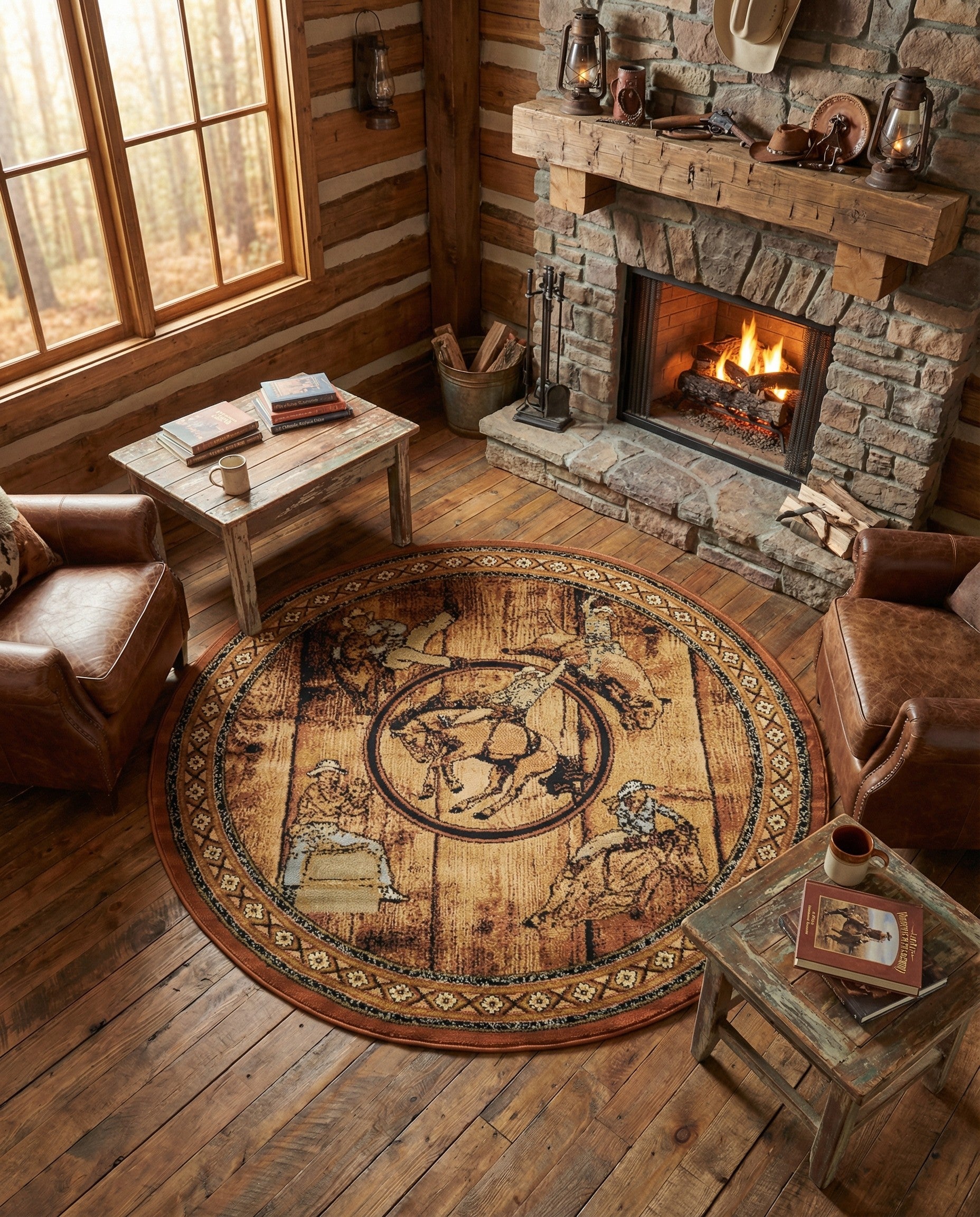 160cm x 160cm Pioneer Round Rug