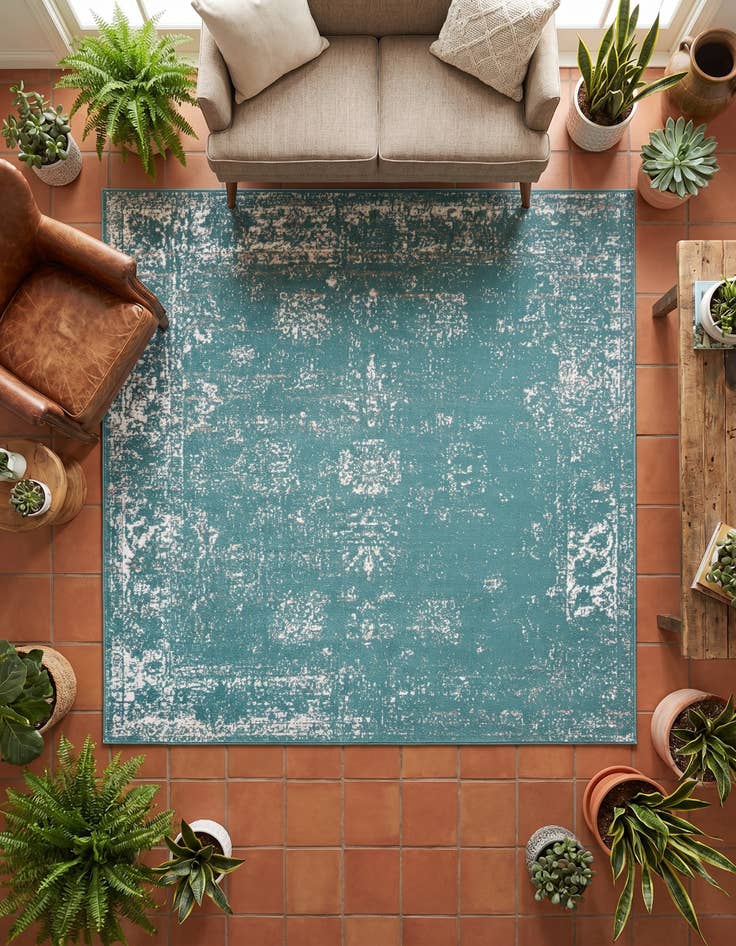 Detail image of 6' x 6' Monte Carlo Square Rug