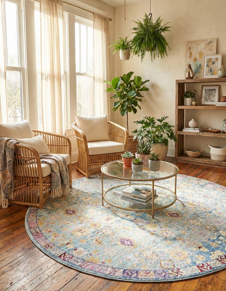 Detail image of 8' x 8' Alexis Round Rug