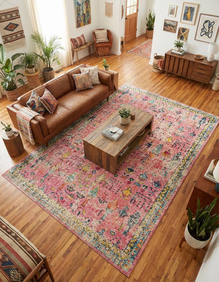 Detail image of 7' 10 x 11' Washable El Paso Rug