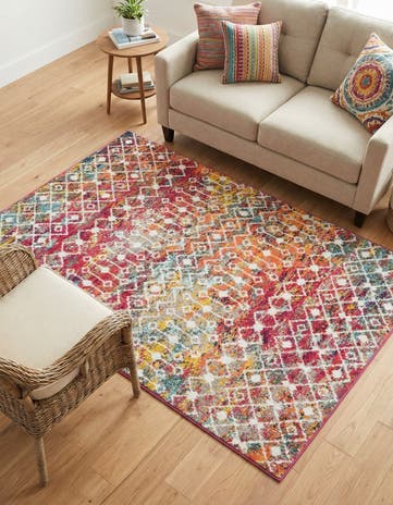 4' x 6' Moroccan Trellis Rug