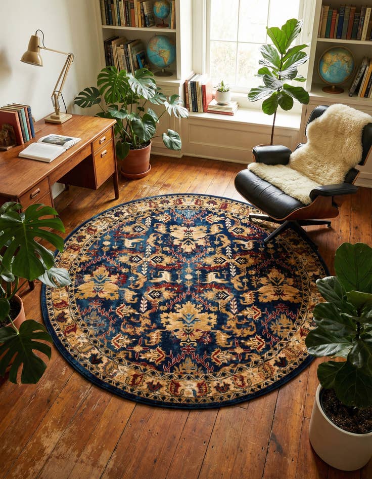 Detail image of 5' x 5' Georgetown Round Rug