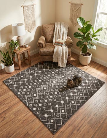 5' 3 x 5' 3 Moroccan Trellis Square Rug