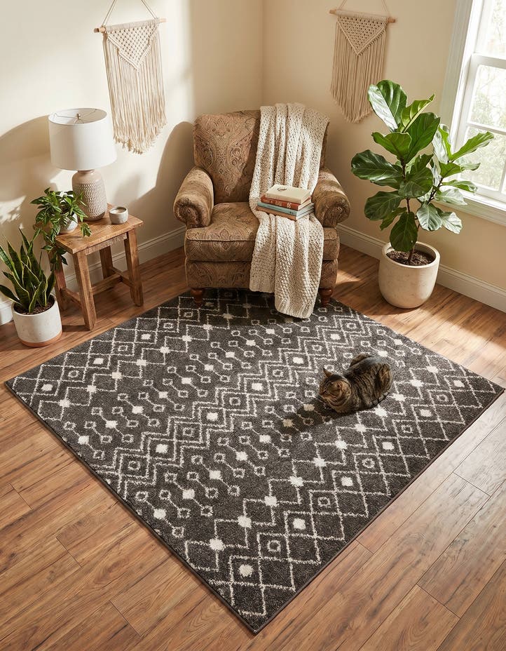 5' 3 x 5' 3 Moroccan Trellis Square...
