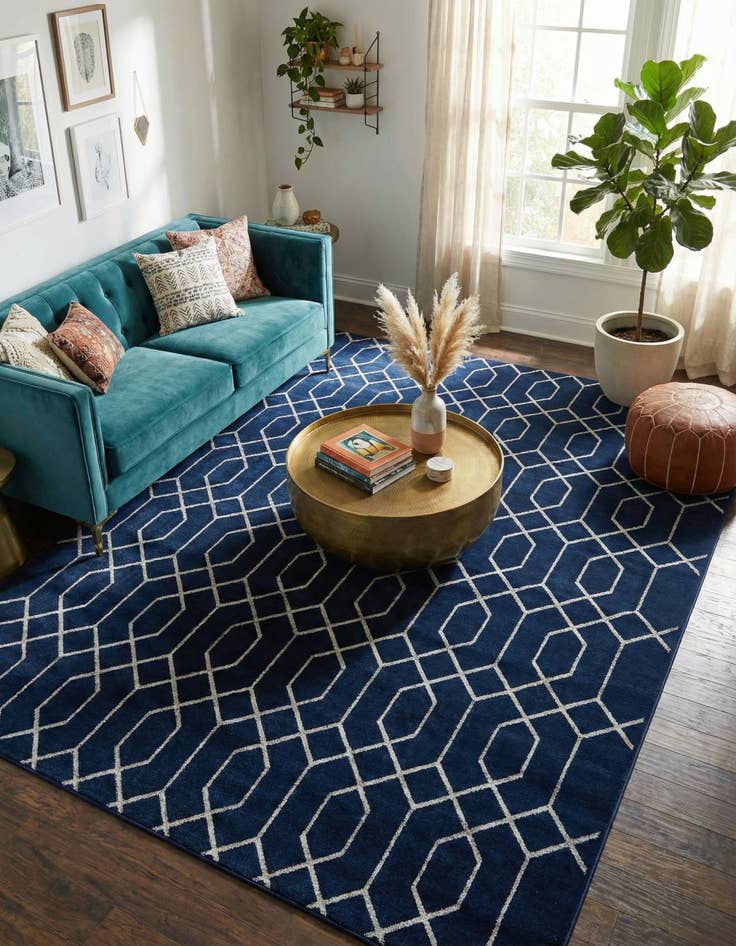 Detail image of 10' x 14' Marilyn Monroe&trade; Glam Trellis Rug