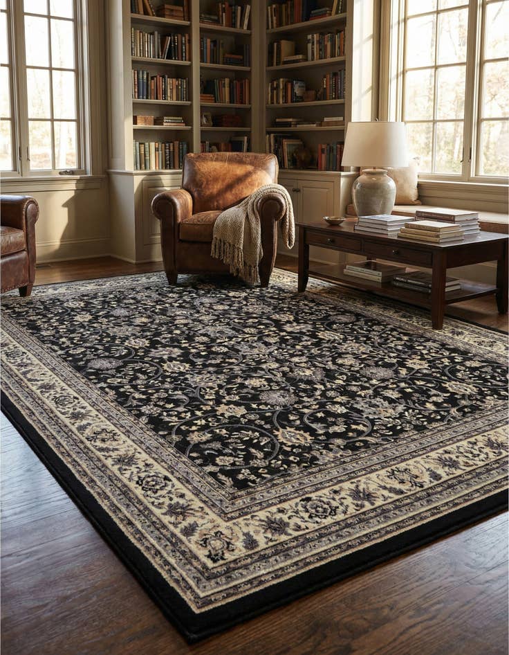 Detail image of 10' x 13' Kashan Design Rug