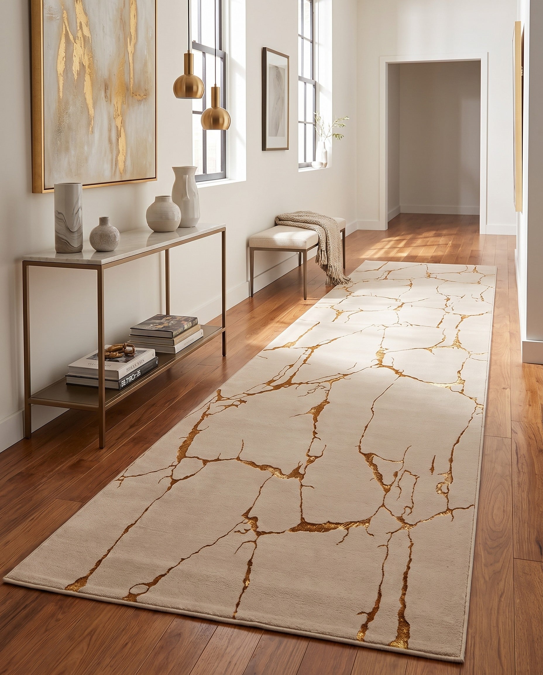 2' 7 x 12' Vogue Geo Runner Rug