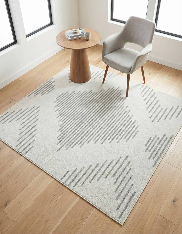 Detail image of 5' 3 x 5' 3 Kai Square Rug