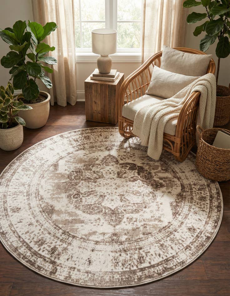 Detail image of 7' 10 x 7' 10 Monte Carlo Round Rug