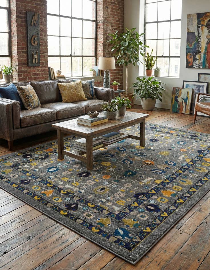 Detail image of 9' x 12'  Washable Palazzo Rug