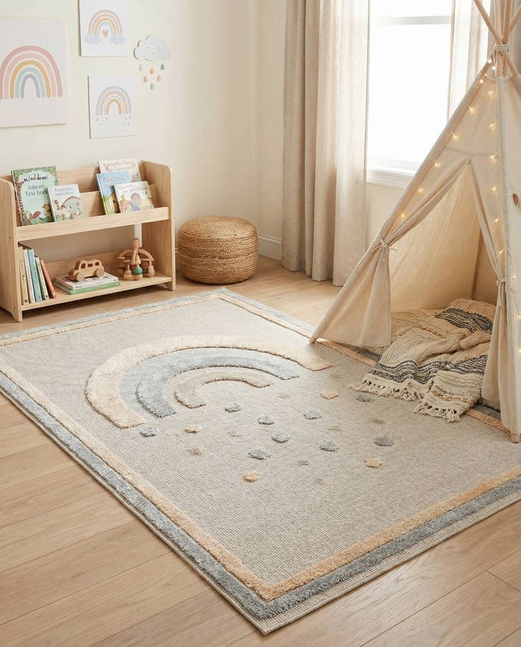 Detail image of 4' x 6' Whimsy Kids Rug