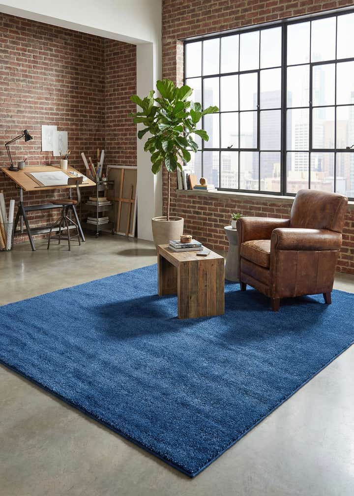 7' 10 x 10' Solid Frieze Rug