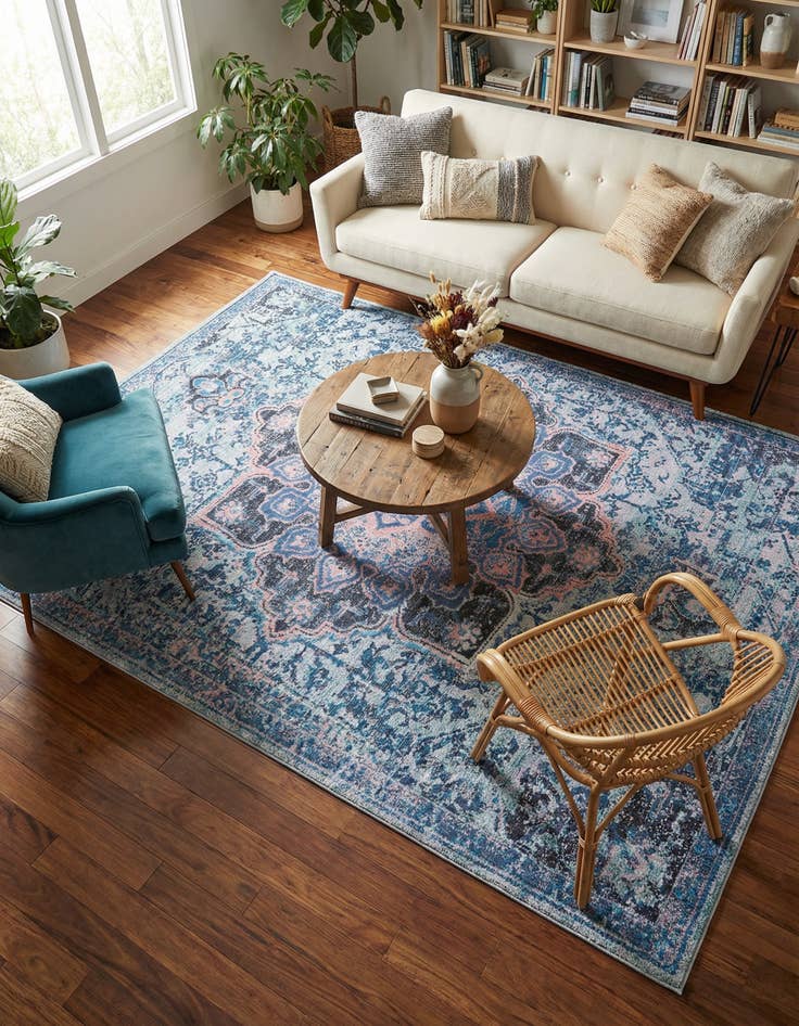 Detail image of 7' 10 x 11'  Washable Renaissance Rug