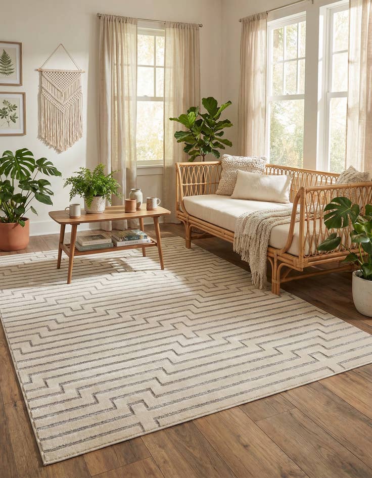 Detail image of 7' 10 x 10' Vogue Geo Rug