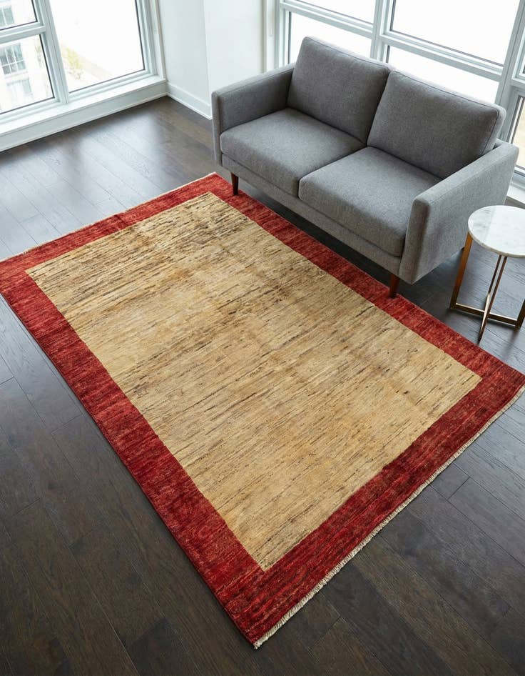 Detail image of 3' 10 x 5' 8 Hand Knotted Modern Ziegler Rug