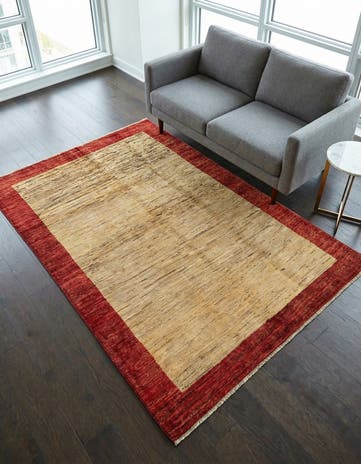 3' 10 x 5' 8 Hand Knotted Modern Ziegler Rug