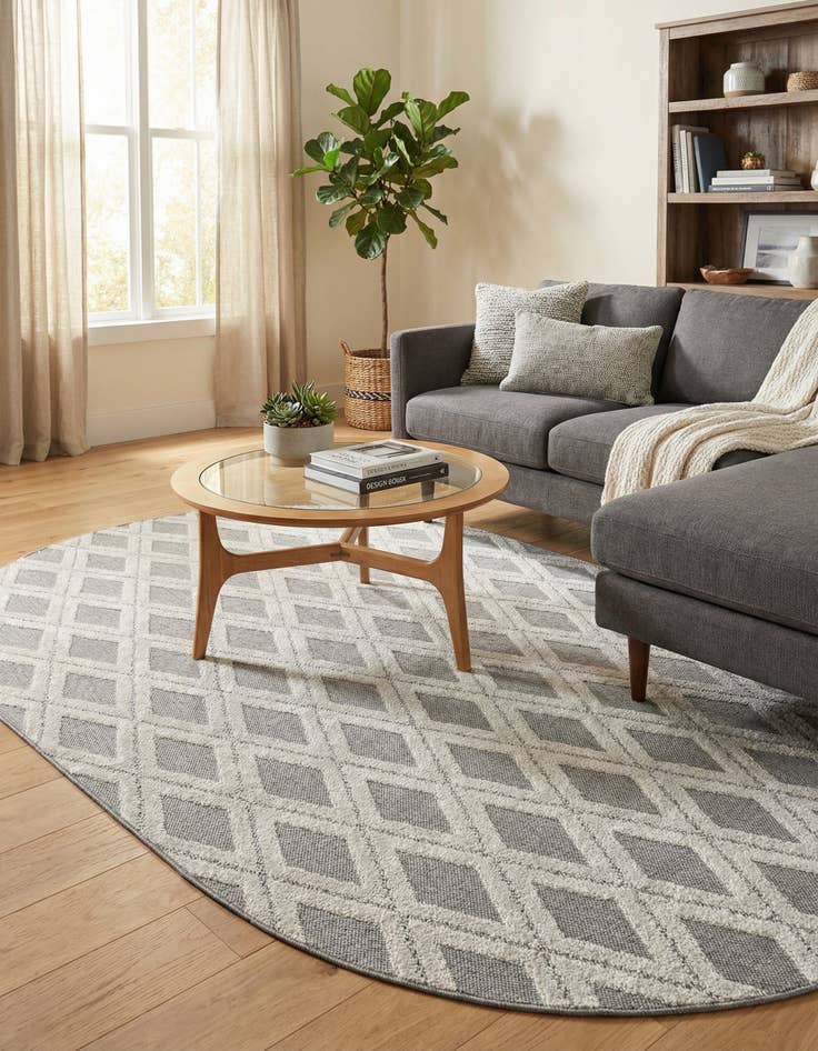 Detail image of 5' 3 x 8' Arlo Oval Rug