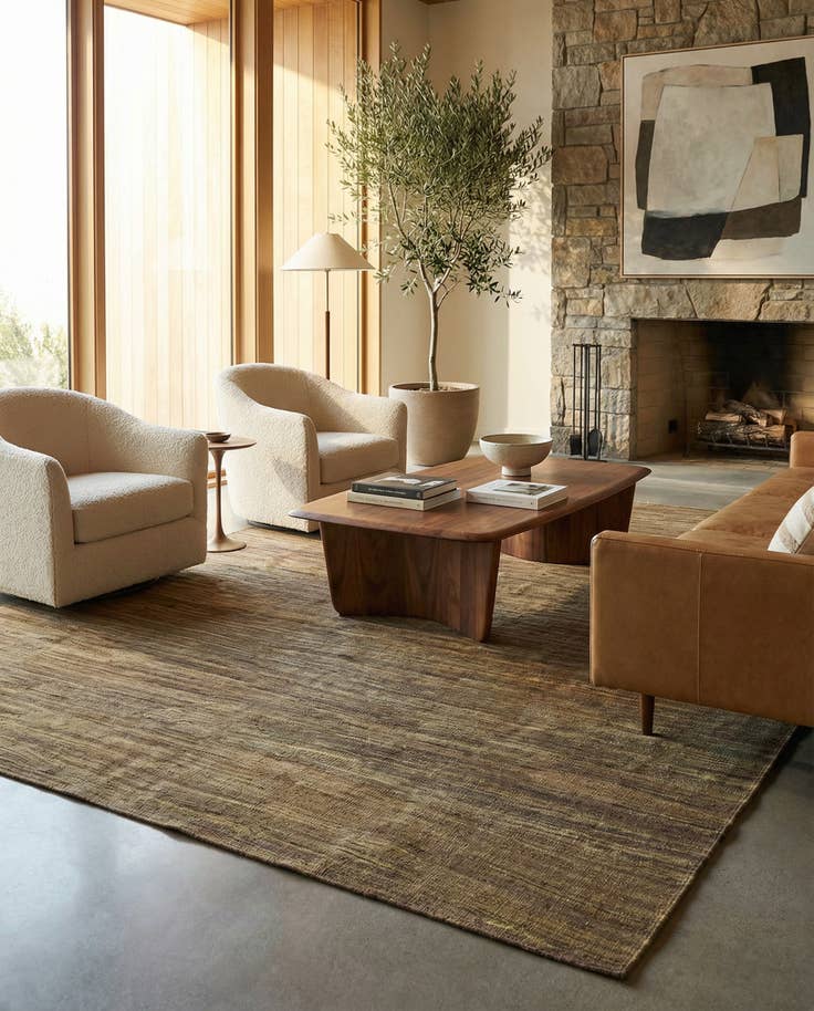 Detail image of 10' 5 x 12' 10 Hand Woven Kilim Modern Wool Rug