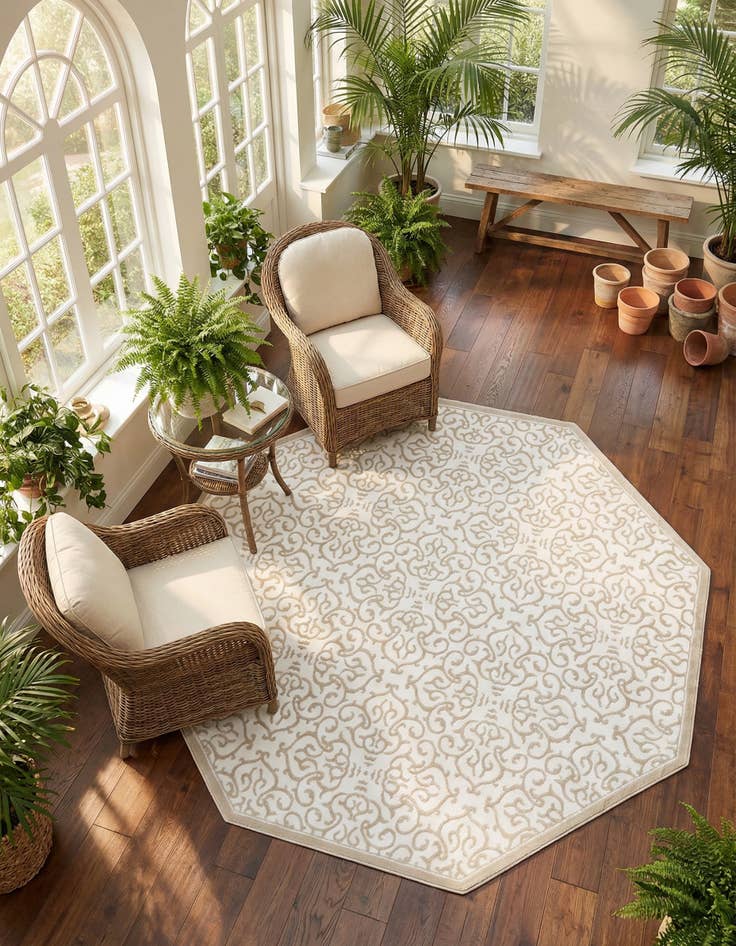 Detail image of 7' 10 x 7' 10 Himalaya Octagon Rug