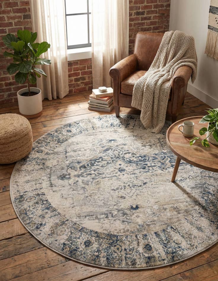 Detail image of 7' x 7' Oregon Round Rug