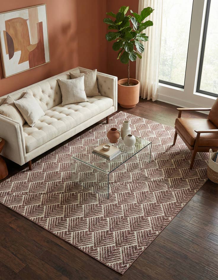 Detail image of  7' 10 x 10' Eco Trellis Rug