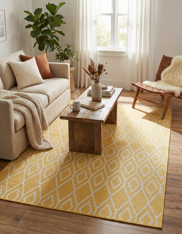 Detail image of 5' 3 x 8' Easy-Clean Jill Zarin Turks and Caicos Indoor / Outdoor Rug