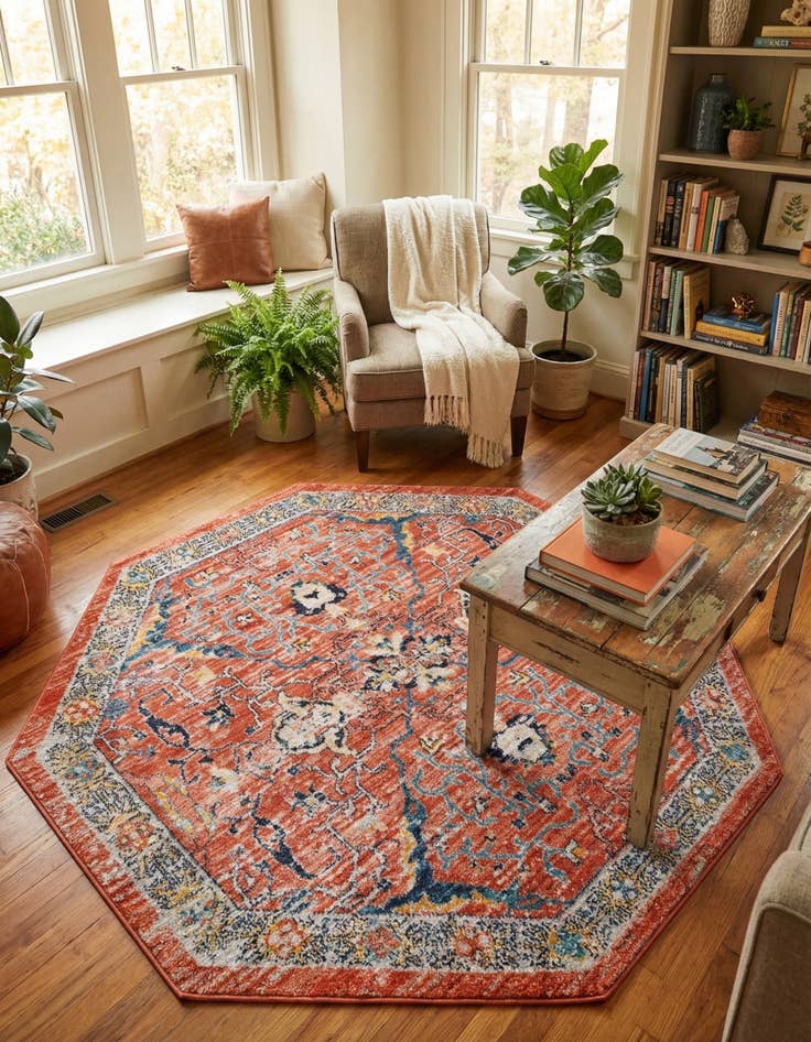 Detail image of 5' x 5' Lola Octagon Rug