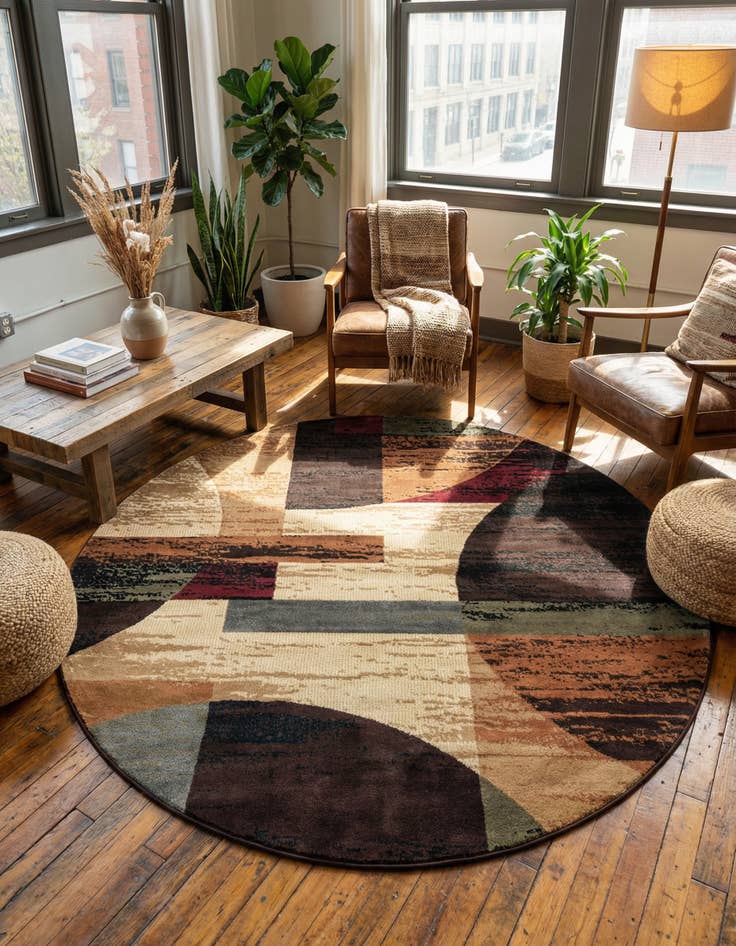 Detail image of 7' x 7' Cafe Round Rug
