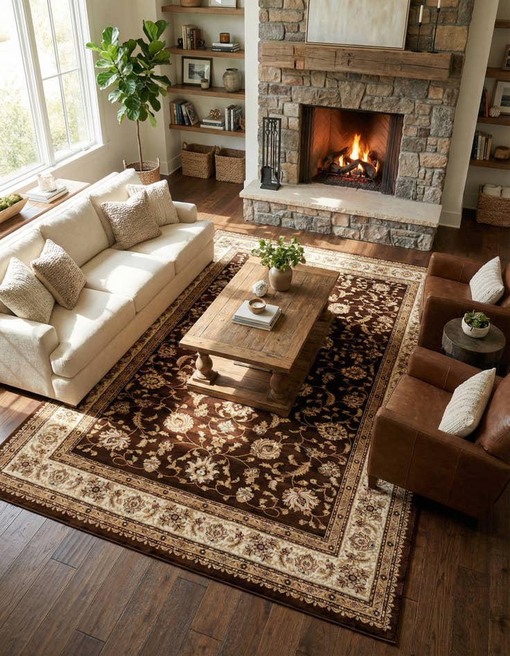 Detail image of 10' 6 x 16' 5 Classic Agra Rug