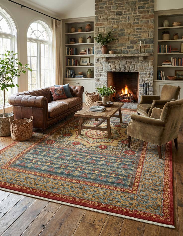 Detail image of 10' 8 x 16' 5 Mamluk Rug