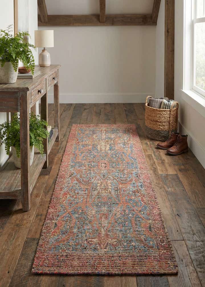 2' 2 x 6' 1 Chenille Jute Runner Rug