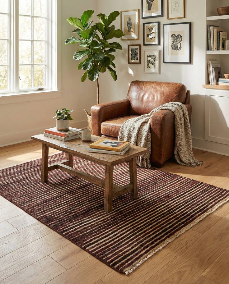 Detail image of 3' 1 x 5' Hand Knotted Modern Ziegler Rug