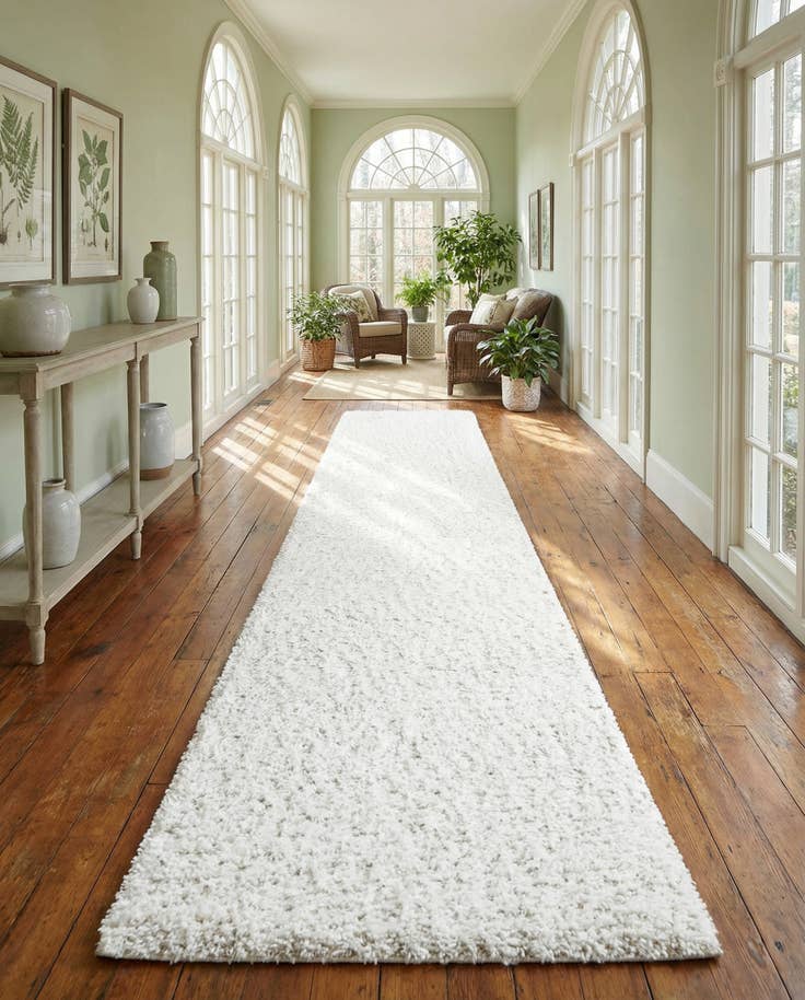 Detail image of 2' 7 x 20' Zermatt Shag Runner Rug