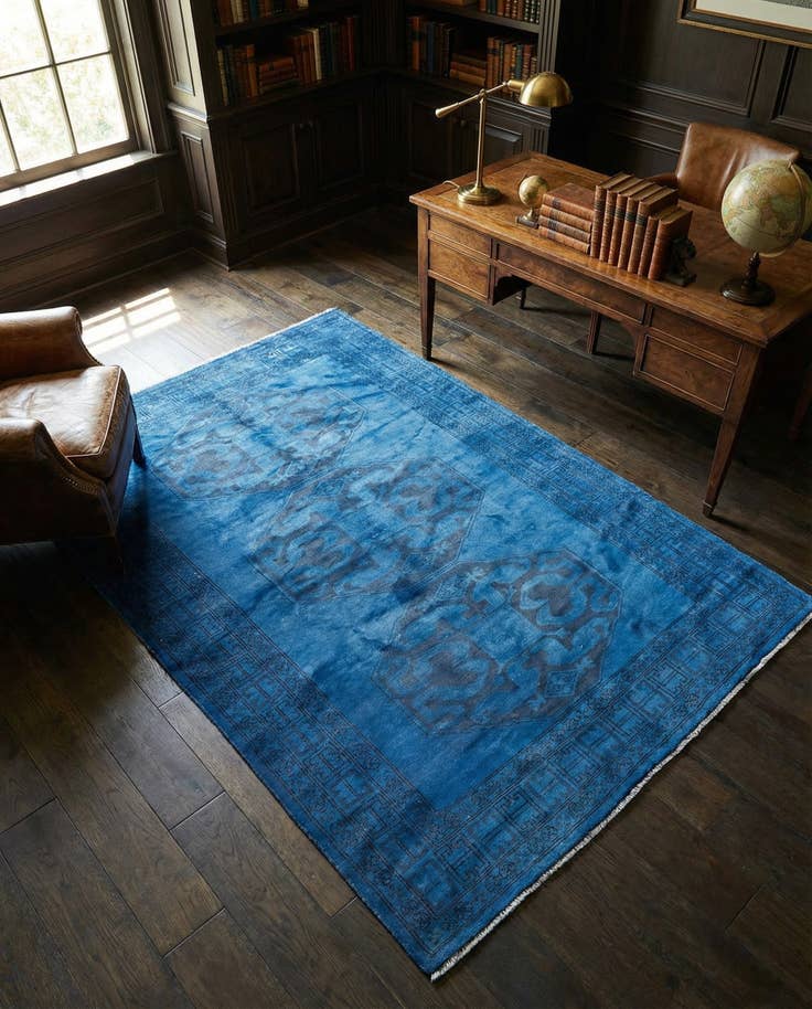 Detail image of 4' 1 x 5' 9 Hand Knotted Ultra Vintage Persian Wool Rug