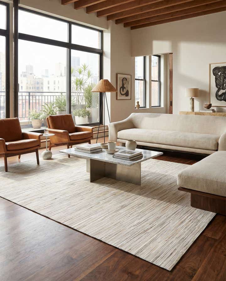 8' x 9' 11 Cowhide Stocks Rug