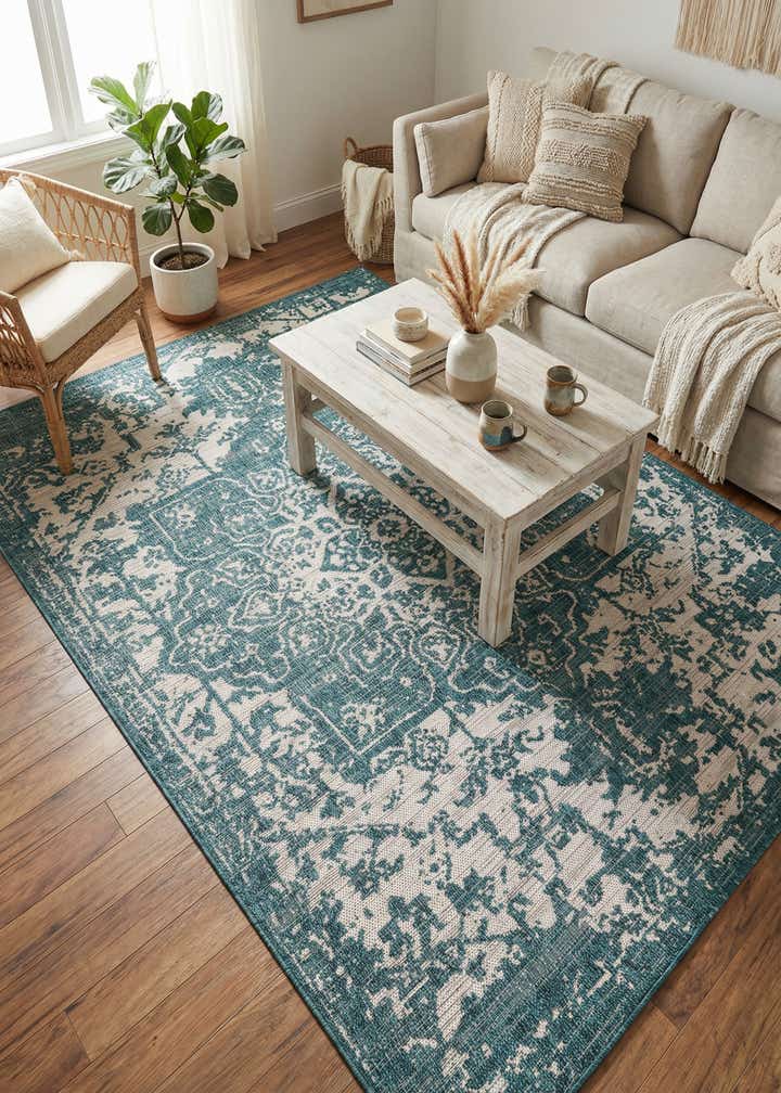5' 3 x 8' Easy-Clean Jill Zarin Dubai Indoor / Outdoor Rug