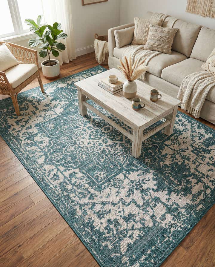 5' 3 x 8' Easy-Clean Jill Zarin Dubai Indoor / Outdoor Rug
