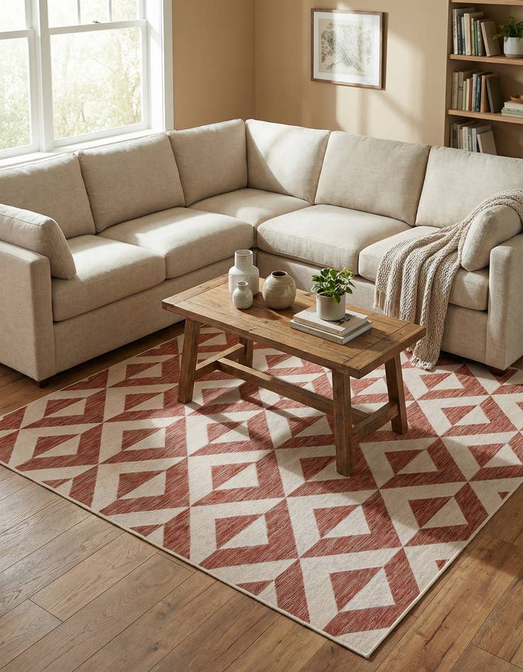 Detail image of 7' 10 x 10' Washable Jill Zarin Napa Indoor / Outdoor Rug