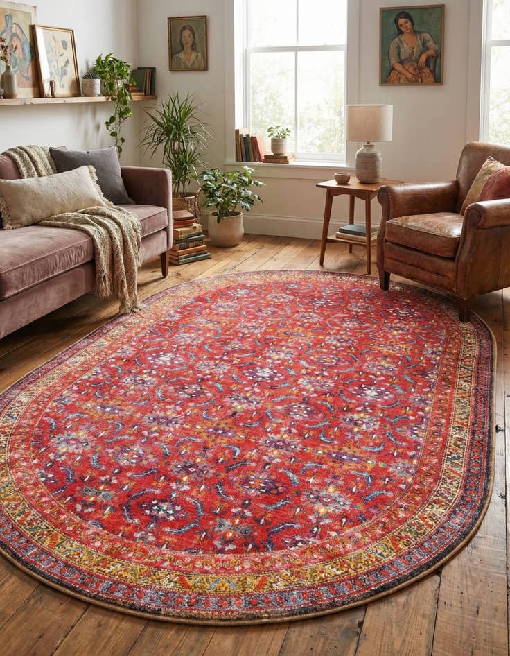 Detail image of 7' 6 x 10' 6 Timeless Oval Rug
