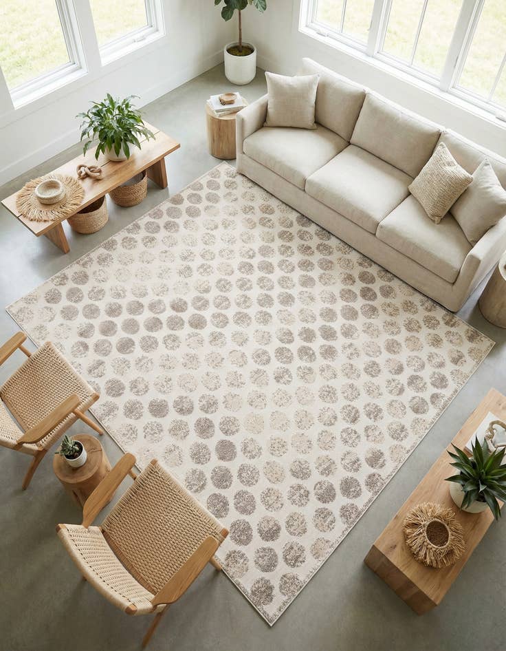 Detail image of 7' 10 x 7' 10 Easy-Clean Sabrina Soto Indoor / Outdoor Square Rug