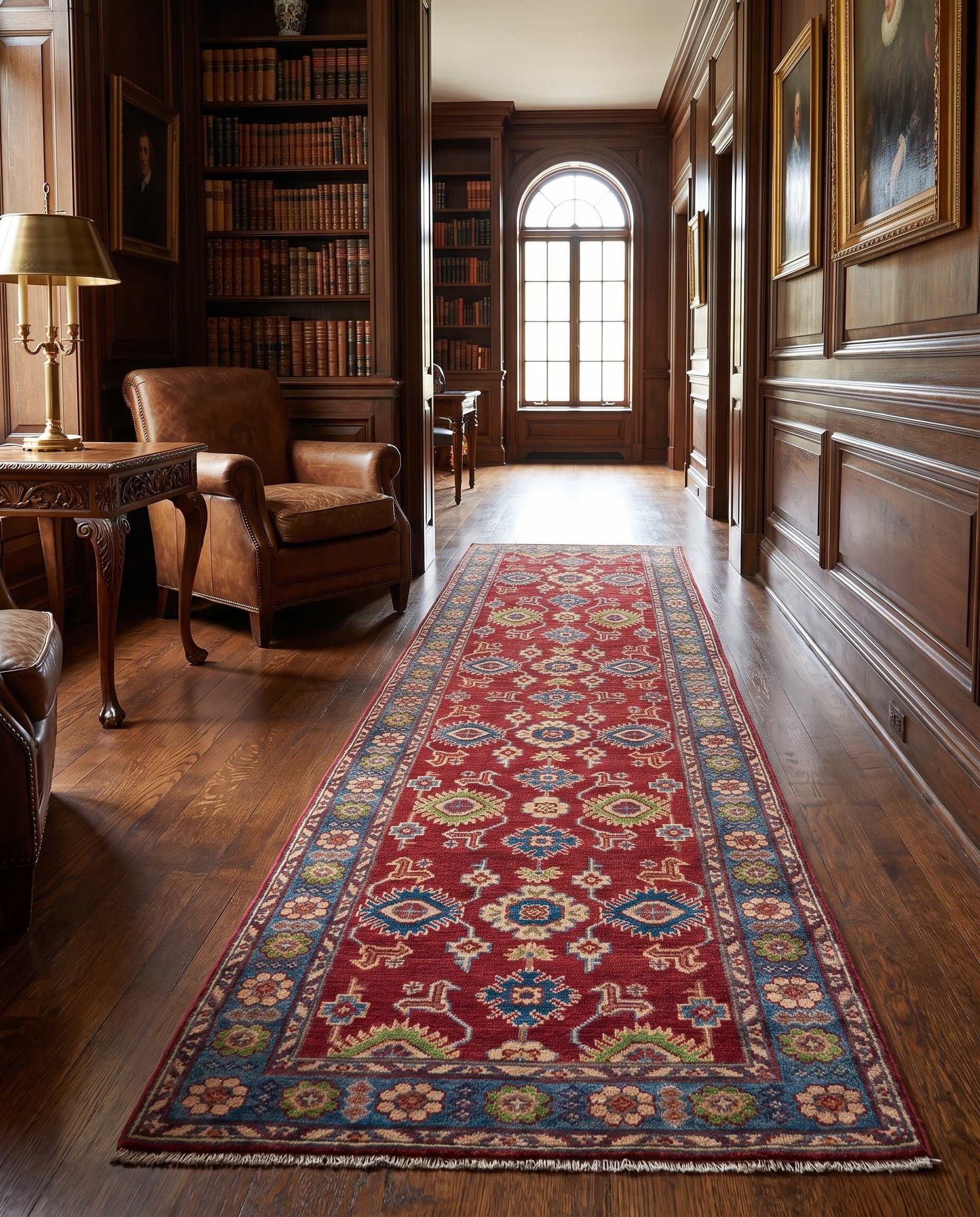 Detail image 3 of 11: 2' 8 x 9' 7 Hand Knotted Kazak Runner Rug