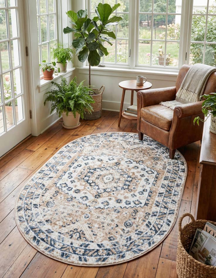 Detail image of 4' x 6' Oxford Oval Rug