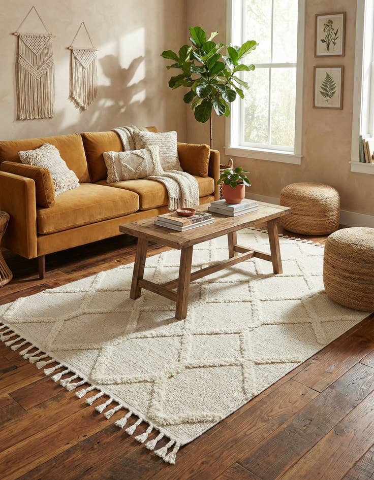 Detail image of 5' 3 x 8' Boho Rug