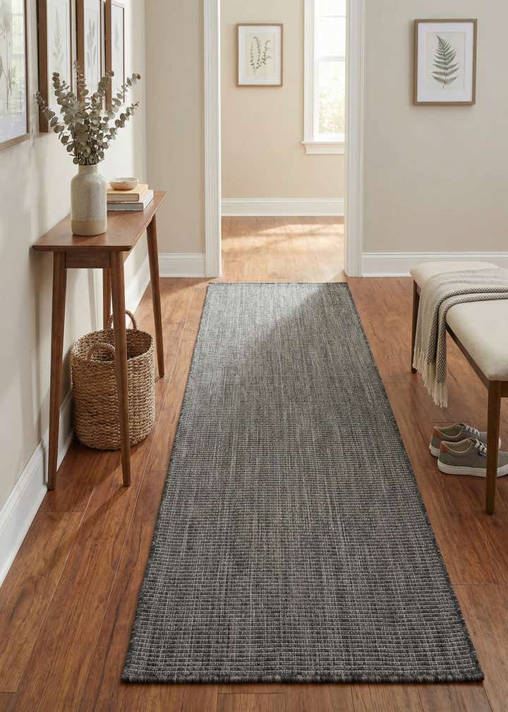 2' x 7' Easy-Clean Solid Indoor / Outdoor Runner Rug