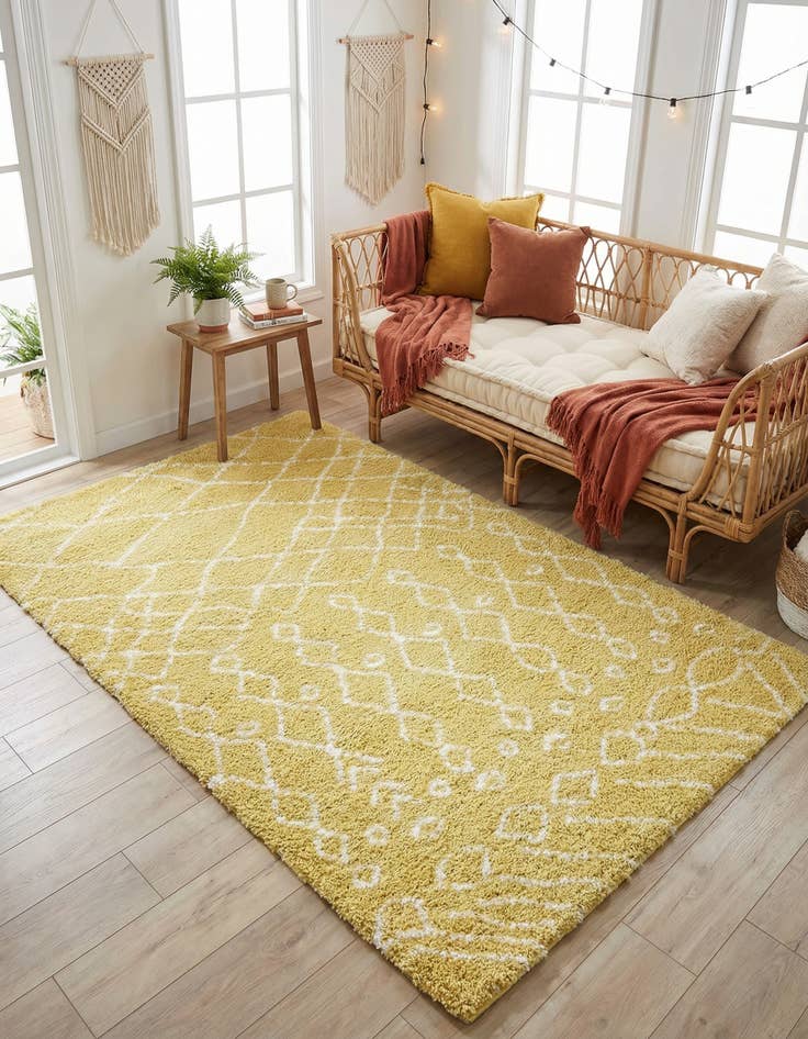 Detail image of 5' x 8' Marrakesh Shag Rug